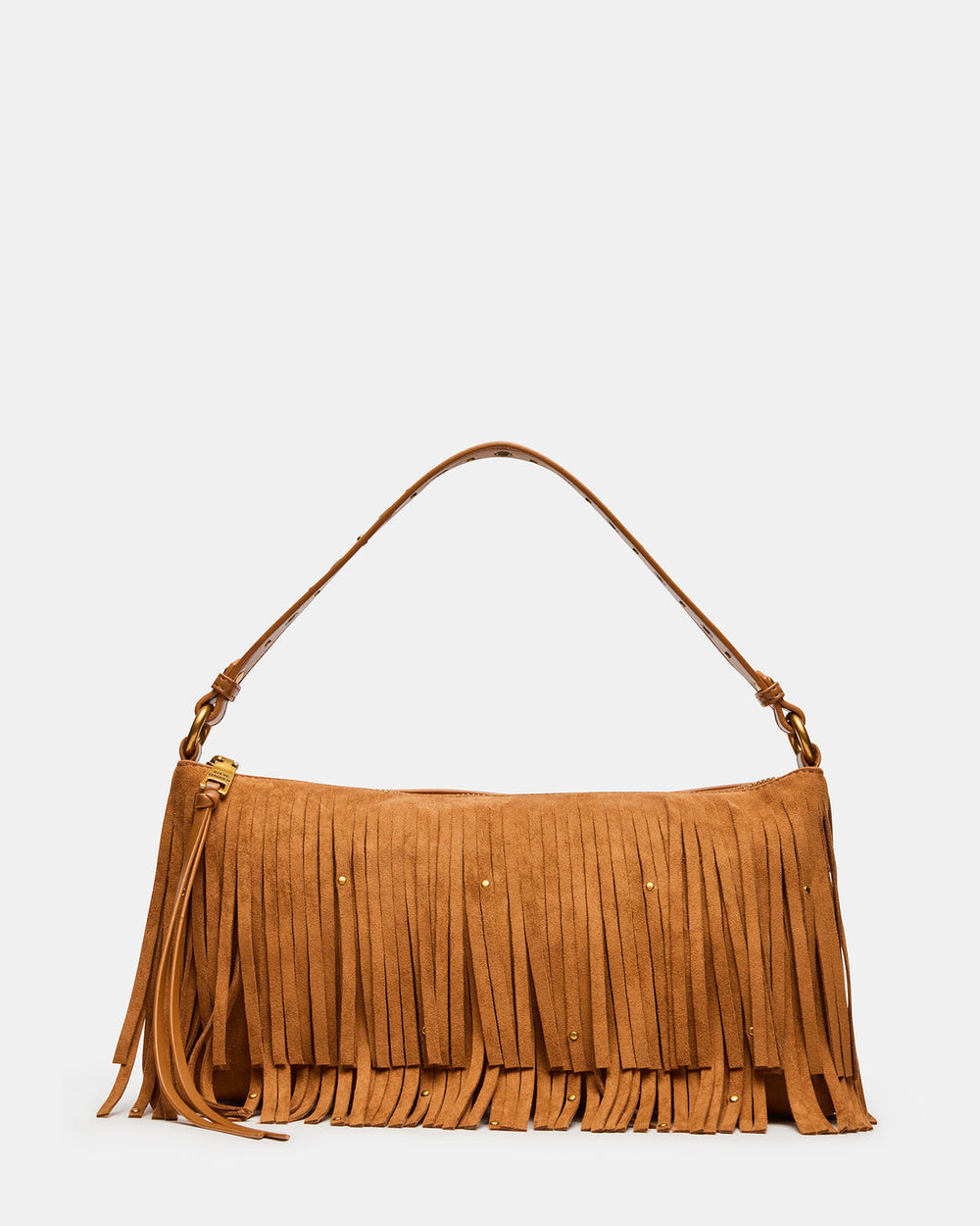 BOHEME Bag Tobacco Shoulder Strap Studded Fringe Handbag | Steve Madden Sale