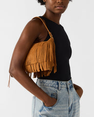 BOHEME Bag Tobacco Shoulder Strap Studded Fringe Handbag | Steve Madden Sale