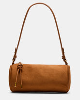 PRIYA Bag Tobacco Mini Barrel Shoulder Handbag | Steve Madden for Sale