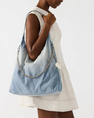 KREWE Bag Denim Slouchy Hobo Shoulder Strap Tote Handbag | Steve Madden online