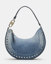 LIAMM Bag Denim Shoulder Strap Dome-Studded Women's Handbag | Steve Madden outlet