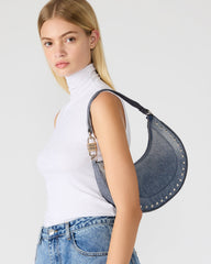 LIAMM Bag Denim Shoulder Strap Dome-Studded Women's Handbag | Steve Madden outlet