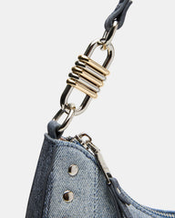 LIAMM Bag Denim Shoulder Strap Dome-Studded Women's Handbag | Steve Madden outlet