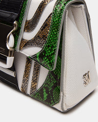 DIEGO Bag Green Metallic Crossbody Strap Women's Handbag | Steve Madden discount