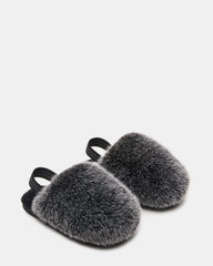 Kids' POOF Grey Slip-On Faux Fur Girls' Flat | Steve Madden near me