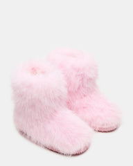 Kids' BEASTIE Pink Faux Fur Girls' Ankle Boot | Steve Madden online