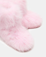 Kids' BEASTIE Pink Faux Fur Girls' Ankle Boot | Steve Madden online