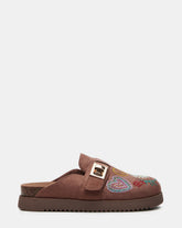 Kids' MONEYY Brown Rhinestones Girls' Slip-On Clog | Steve Madden outlet