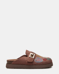 Kids' MONEYY Brown Rhinestones Girls' Slip-On Clog | Steve Madden outlet