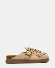 Kids' TREAT Taupe Girls' Slip-On Fringe Flat | Steve Madden for Sale