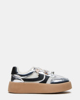 Kids' JERSEY CHARMS Silver Girls' Low-Top Platform Sneaker | Steve Madden online