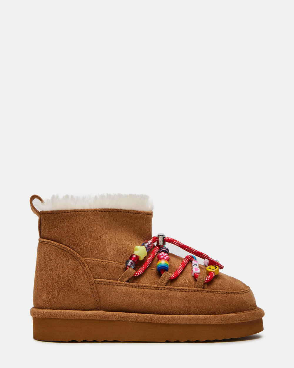 Kids' GLAZER Cognac Girls' Lace-Up Ankle Boot | Steve Madden Sale