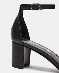 Kids' CARRSON Black Smooth Girls' Dress Heel | Steve Madden on Sale