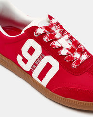 PACEY Red Multi Low-Top Lace-Up 90's Women's Sneaker | Steve Madden discount