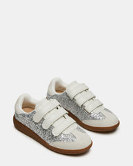 MOMENTUM Multi Glitter Velcro Low-Top Women's Sneakers | Steve Madden US