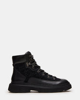 YOSEMITE Black Multi Lace-Up Lug Men's Ankle Boot | Steve Madden on Sale