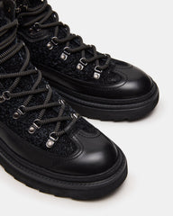 YOSEMITE Black Multi Lace-Up Lug Men's Ankle Boot | Steve Madden on Sale