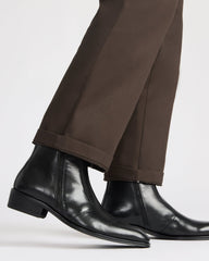 HAYNES Black Leather Men's Ankle Boot | Steve Madden near me