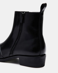 HAYNES Black Leather Men's Ankle Boot | Steve Madden near me