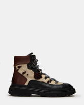 YOSEMITE Brown Multi Lace-Up Lug Men's Ankle Boot | Steve Madden outlet