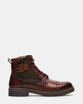 REID Cognac Lace-Up Lug Men's Ankle Boot | Steve Madden near me