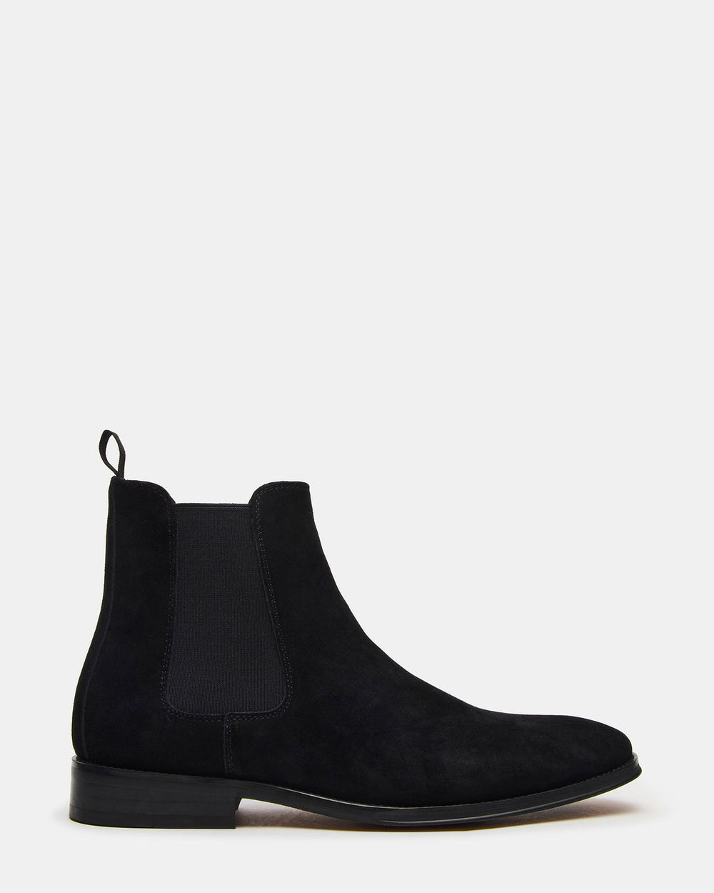 ALDAIR Black Suede Chelsea Men's Ankle Boot | Steve Madden outlet
