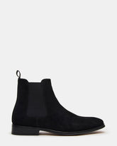 ALDAIR Black Suede Chelsea Men's Ankle Boot | Steve Madden outlet