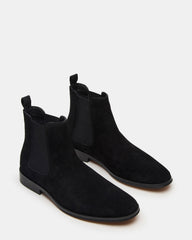 ALDAIR Black Suede Chelsea Men's Ankle Boot | Steve Madden outlet