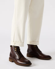 NOBY Brown Leather Men's Lace-Up Ankle Boot | Steve Madden near me