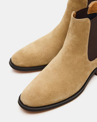 ALDAIR Taupe Suede Chelsea Men's Ankle Boot | Steve Madden online