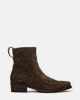 SANTANA Green Olive Western Men's Ankle Boot | Steve Madden on Sale