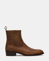 HENDRIK Tan Leather Men's Ankle Boot | Steve Madden discount