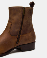 HENDRIK Tan Leather Men's Ankle Boot | Steve Madden discount