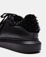 FROSTING Black Velvet Men's Low-Top Lace-Up Sneaker | Steve Madden US