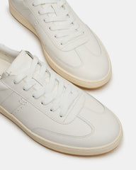 DYLAN White Low-Top Lace-Up Platform Men's Sneaker | Steve Madden on Sale