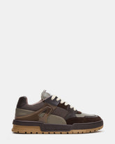 SANCHEZ Brown Multi Low-Top Lace-Up Men's Sneaker | Steve Madden US