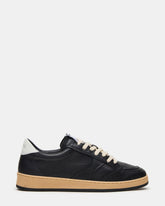 PRISMO Black Leather Low-Top Lace-Up Men's Sneaker | Steve Madden near me