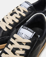 PRISMO Black Leather Low-Top Lace-Up Men's Sneaker | Steve Madden near me