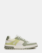 SANCHEZ Green Multi Low-Top Lace-Up Men's Sneaker | Steve Madden discount