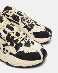 SALVADOR Black/White Low-Top Lace-Up Men's Sneaker | Steve Madden for Sale