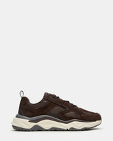SALVADOR Brown Low-Top Lace-Up Men's Sneaker | Steve Madden discount