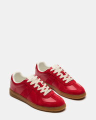 DIXON Red Low-Top Panel Men's Sneaker | Steve Madden on Sale