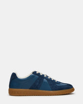 DIXON Navy Suede Low-Top Panel Men's Sneaker | Steve Madden near me