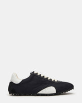 PUZZLE Black Low-Top Lace-Up Men's Sneaker | Steve Madden on Sale