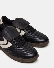 JANOS Black Leather Low-Top Lace-Up Men's Sneaker | Steve Madden near me