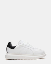 MINOU White/Black Low-Top Lace-Up Men's Sneaker | Steve Madden online