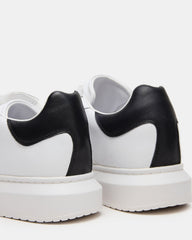 MINOU White/Black Low-Top Lace-Up Men's Sneaker | Steve Madden online
