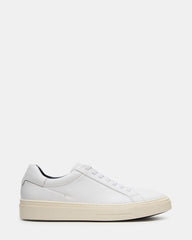 ZOII White Leather Men's Low-Top Lace-Up Sneaker | Steve Madden Sale