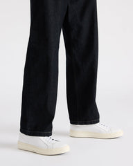 ZOII White Leather Men's Low-Top Lace-Up Sneaker | Steve Madden Sale