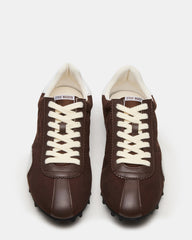 PUZZLE Brown Low-Top Lace-Up Men's Sneaker | Steve Madden discount